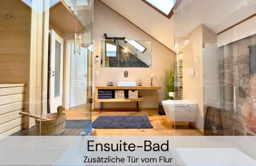 HexenburgbeiDresden 2 Zimmer Architektenwohnung mit eigener Sauna, Whirlwanne und Kamin - Nähe Sächsische Schweiz Dresden - Foto 18