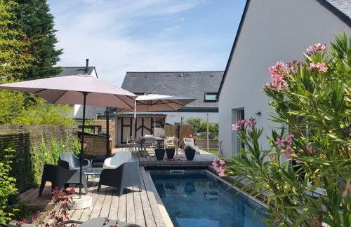 St Gildas de Rhuys - Maison 8 à 10 pers - 5 chambres, piscine du 01 05 au 30 09 - Borne de recharge 3 7 kw - 900 m plage et 500 m centre bourg - Photo 2