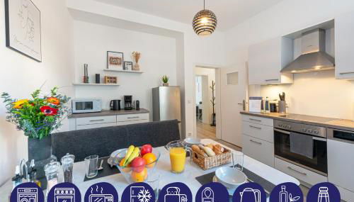 Modern und ruhig, mit Garage & PS4, nahe Messe, RÜ und Uniklinik, voll ausgestattete Küche, Bad mit Dusche und Badewanne - Foto 5, stove, dishwasher, toaster