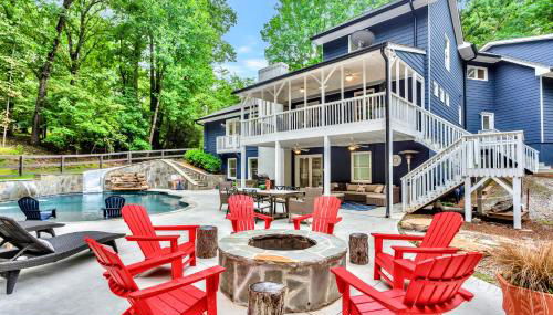 Lakefront, Saltwater Pool, Backyard Oasis, Private Dock, Home Gym - Foto 1