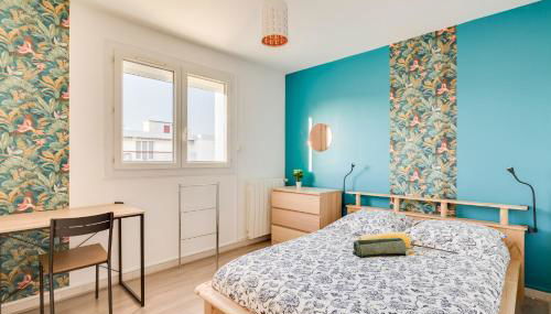 T4 82m2 - Idéal location moyenne durée, 3 chambres, parking, coucher de soleil - Photo 4