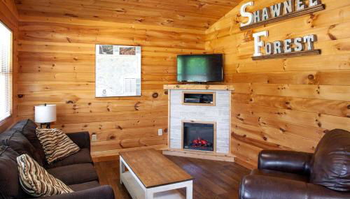 Pretty Cabin with Hot-tub in Herod, Illinois - Foto 5