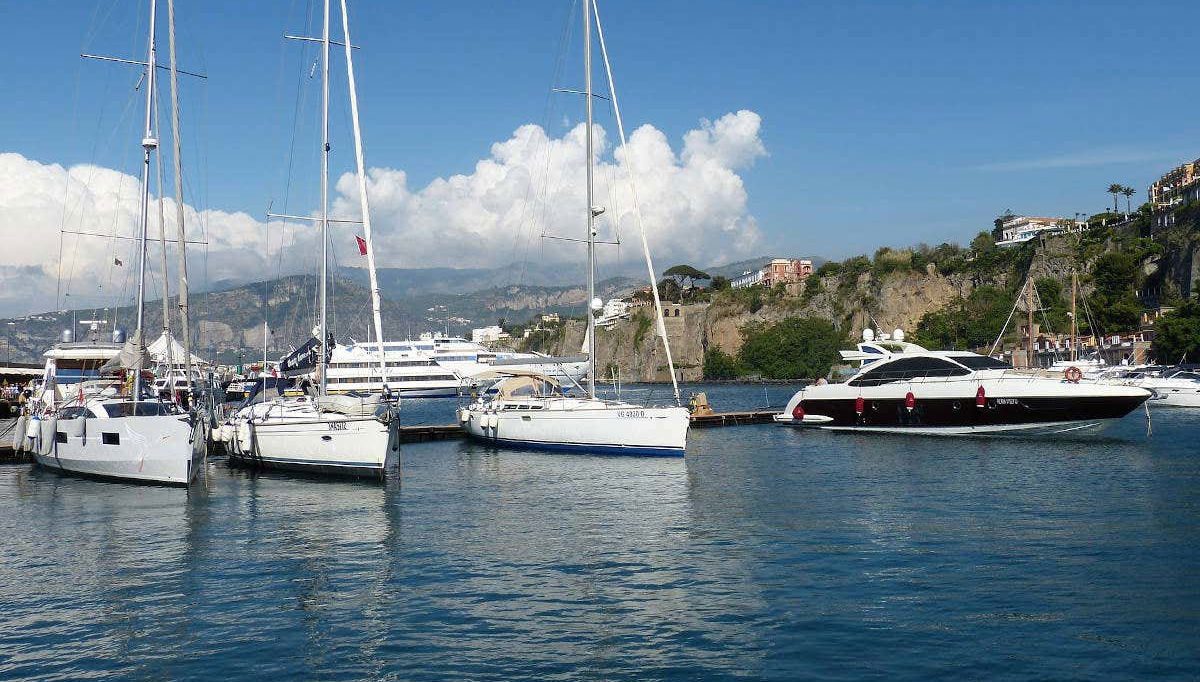 Boats in the port of Sorrento