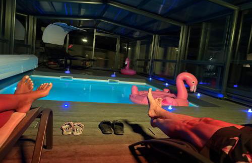 L'Aurore Love Room de prestige jacuzzi sauna piscine chauffée cuisine - Foto 21