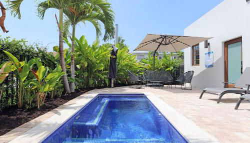 6 Bedroom Villa with Pool & Parking in Heart of South Beach Miami - Foto 3, sunbed, Garden view