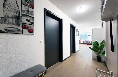 bonquartier - Design Apartment mit Balkon, Arbeitsplatz und Parkplatz - Foto 13