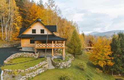 AleBale Przesieka luksusowy dom z bali z widokiem na Karkonosze - Foto 44