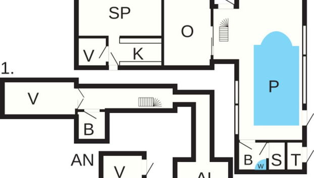 8 Person Holiday Home in Hals - Foto 2, Plano