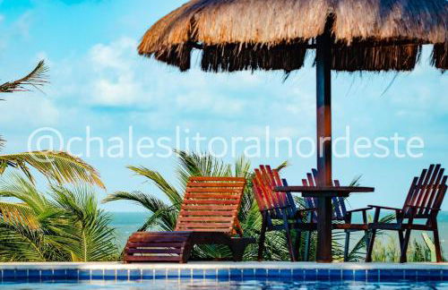 Chalé com piscina privada vista mar-Zumbi-RN - Foto 8