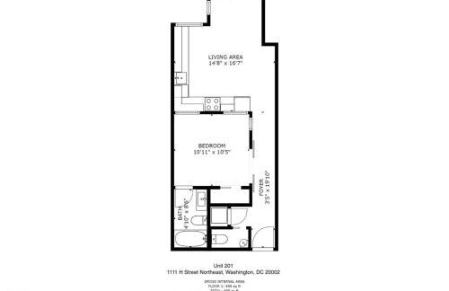 H Street 1br w wd nr light rail station WDC-756 - Foto 13