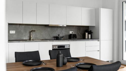 EXQUIS Luxus 2BR Apartment FRITZ I Balcony I Mercedes & US Army I Parking I Stuttgart - Foto 3, stove, toaster