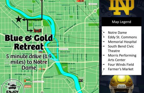 Blue & Gold Retreat sleeps 14 Minutes from ND - Photo 54