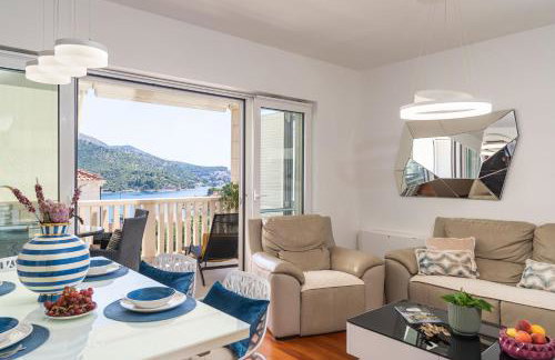 Seaview Apartment with Free Garage Parking 2 min to Beach Zaton near Dubrovnik - Photo 12