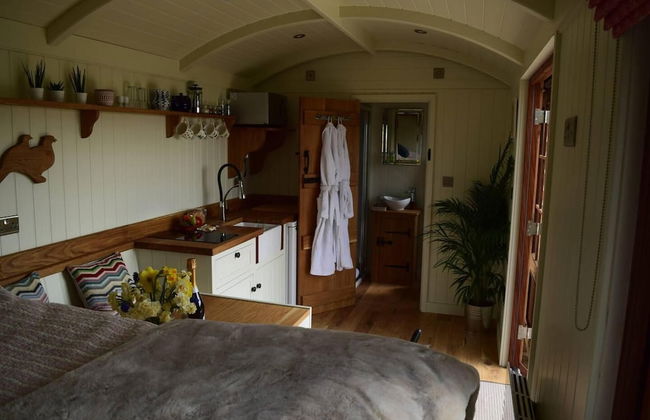 Shephards Hut With Hot Tub in the Cotswolds - Foto 3