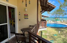 Paraíso PÉ NA AREIA no coração do Litoral Norte - FRENTE MAR - Loft projetado para que você tenha a melhor experiência em hospedagem - condomínio mais procurado da Estrada do Côco - Varanda com vista espetacular para o mar - lazer e TRANQUILIDADE - Foto 8