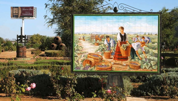 Giardini della cantina Los Llanos