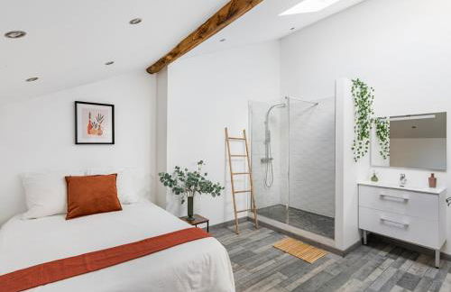 Le Rooftop Loft premium 3 chambres avec terrasse & parking en centre-ville de Saint-Étienne - Foto 23