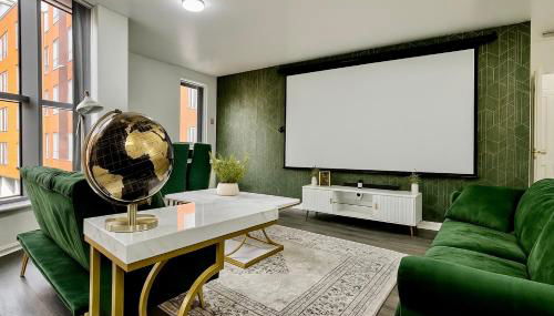 Cinema Lounge 2Bed Leeds City Centre FREE Parking - Foto 3