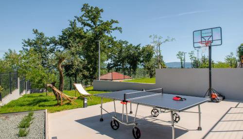 Villa Callista near Labin for 10 persons with kids playground, fitness and heated pool - Foto 5, Garden, Garden view