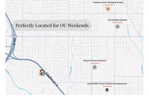 Private Pool Sleeps 14 3 King Beds Near OU - Foto 8