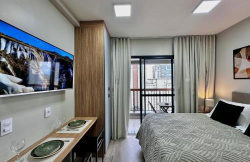 Studio com piscina a 1 minuto a pé do Metrô Brooklin - Foto 33