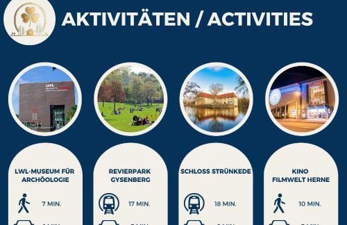 RtR Apartment Herne - Für 1 Person - Voll ausgestattet - Zentrum - Parken - Smart TV - WIFI - Modern - Foto 15