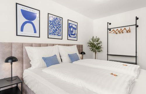 BLU APARTMENT -modern interior design in city centre- close to HBF & Uni - Foto 1