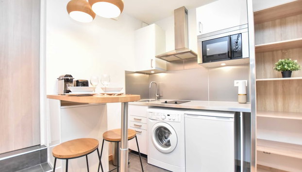 Modern studio in the heart of Paris - Residence - Foto 4, Cocina privada