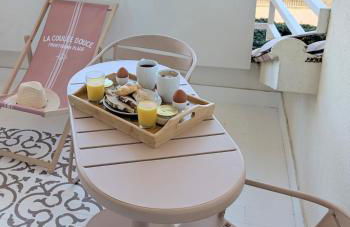 Studio Vue mer, Piscine, Wifi, Climatisation, Parking privé, Terrasse 1ère ligne - La Coulée Douce - Foto 7