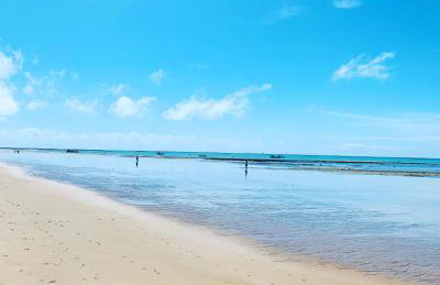Suíte frente mar com cozinha e quintal pés na areia - Foto 36