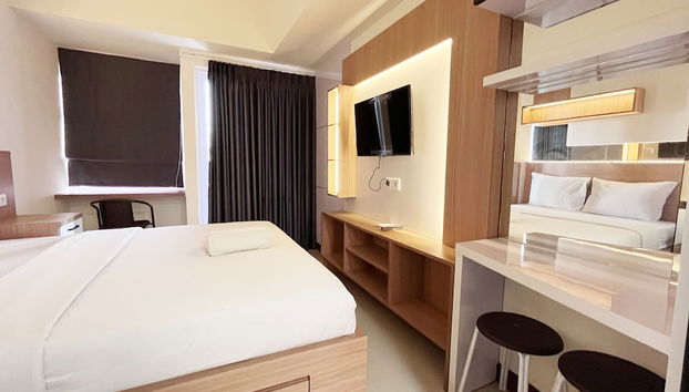 Restful And Simply Look Studio Vida View Makassar Apartment - Foto 3, Habitación