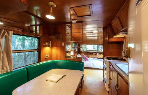 Gorgeous Fully Restored Caravan Nestled in the Trees Along Silver Lake for a Unique Vacation in Woodridge, New York - Foto 14