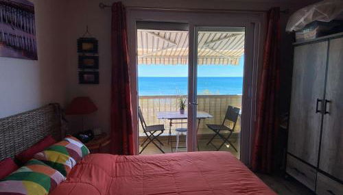 Studio climatise 2 couchages, Wifi, VUE MER directement à PORTIRAGNES PLAGE LXBFM10 - Foto 5