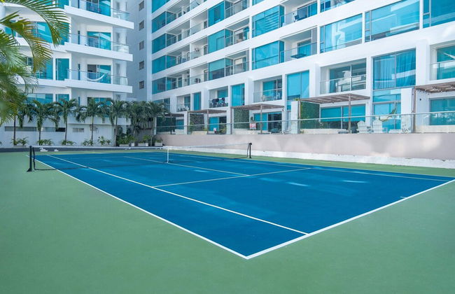 w Comfy 2BR w Ocean View and Pool in CTG - Foto 34