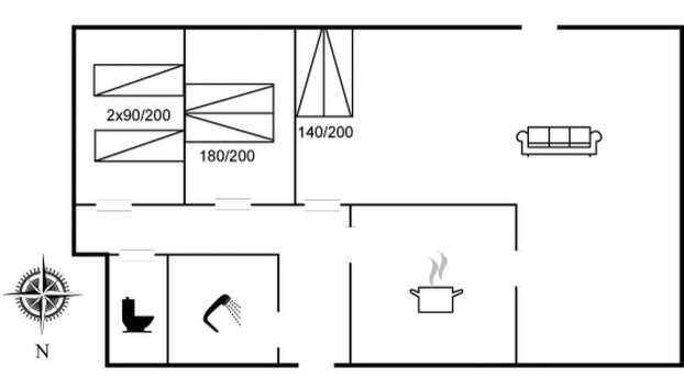 "Ellanor" - 1.4km from the sea - Foto 2, Floorplan