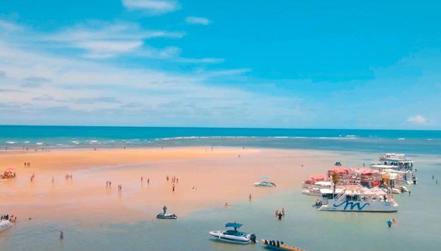 La spiaggia di Areia Vermelha
