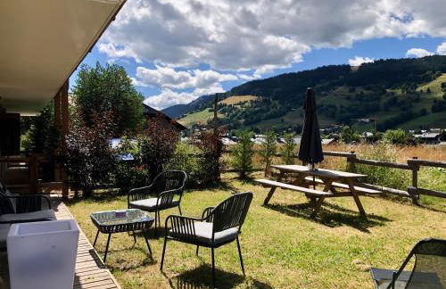 Le Chalet 138 Megève séjour pour 8 confort espace charme calme - Foto 25