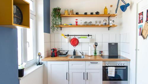 Industriecharme Apartment - Nespresso, Netflix, WIFI, Zentral, Messe - Foto 2, stove, toaster