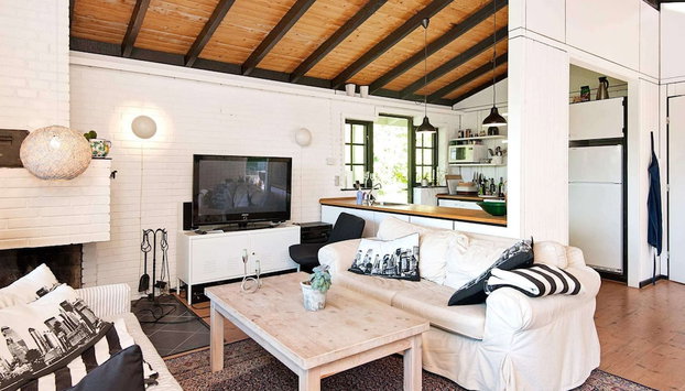 Spacious Holiday Home in Væggerløse near Sea - Foto 2, Sala de estar