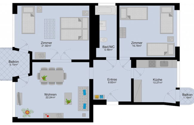ZH Kreuzplatz I - Hitrental Apartment - Foto 15