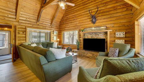 Covered Deck, Private Acreage Log Cabin in Pine - Foto 4