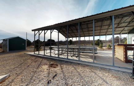 Pavilion and Glamping Village, 3 Cabins, Tipi, Wagon, Kitchen - Photo 7