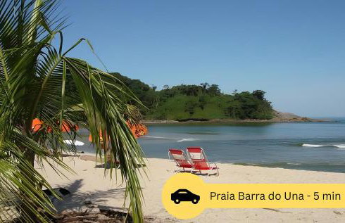 4 Quartos com piscina e AC na Praia do Una - Foto 54