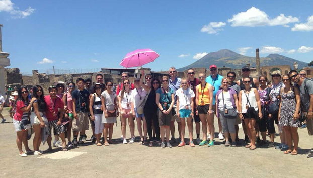 Excursion à Pompéi