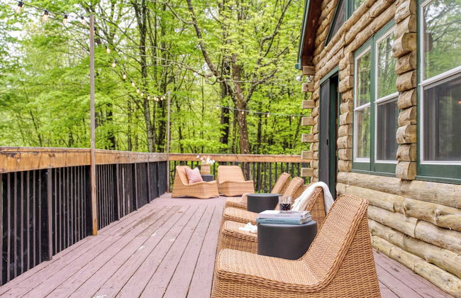 Half Moon by Avantstay 4BR Cabin w/ Large Deck & Yard w/ Patio & Outdoor Dining - Foto 35