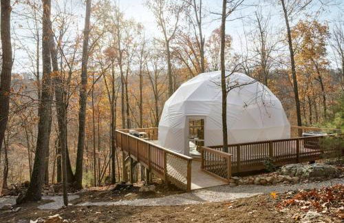 Glamping Dome w Hot Tub Fire Pit & River Access - Foto 74