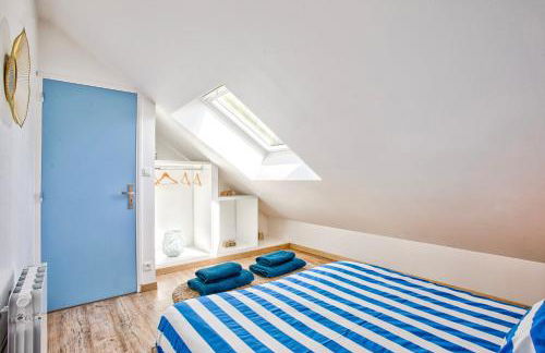 L'effet mer Maison rénovée lumineuse tout confort belle terrasse grand jardin clos sans vis à vis parking jeux pour enfants 5 mn à pied de la plage d'Asnelles et centre bourg - proche Bayeux au coeur des plages du débarquement - Foto 32