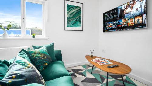 Modern 2 Bed Apartment - Parking - Sleeps 3 - Netflix 27AC - Foto 1