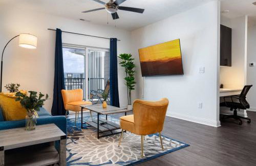 Sunrise Glow Spacious 2BR 2BA 2 King Beds Gym WFH - Foto 14