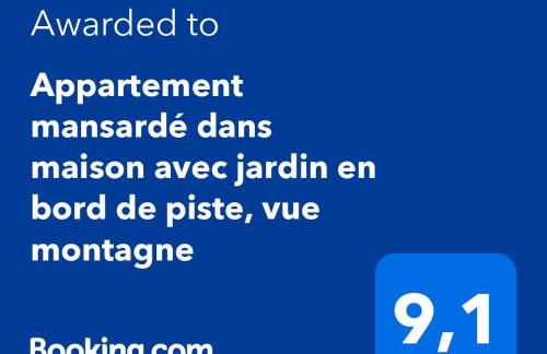 Logement mansardé dans maison avec jardin en bord de piste, vue montagne - Foto 19